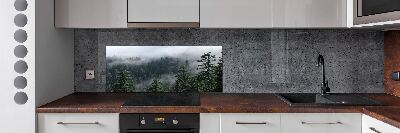 Pannello paraschizzi cucina con motivo Nebbia forestale