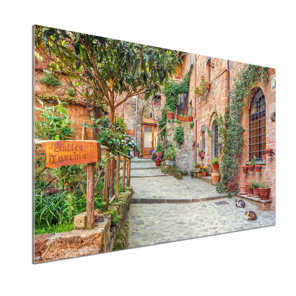 Rivestimento parete cucina con motivo Strade italiane