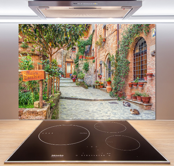 Rivestimento parete cucina con motivo Strade italiane