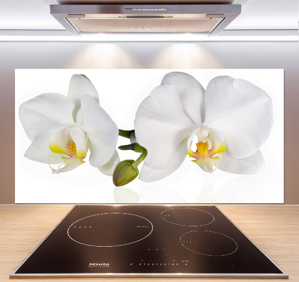 Pannello retrocucina con motivo orchidea
