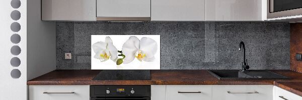 Pannello retrocucina con motivo orchidea