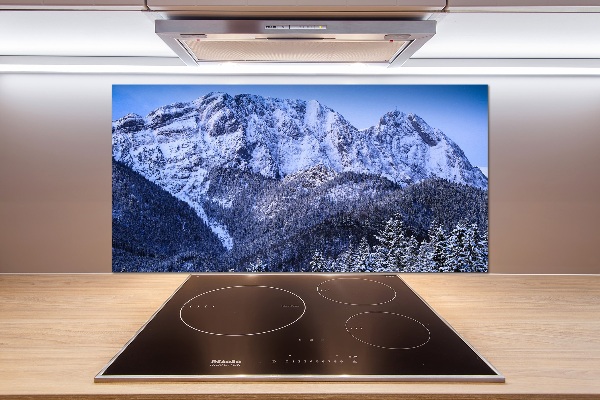 Pannello paraschizzi cucina con stampa dei monti Tatra modello Giewont