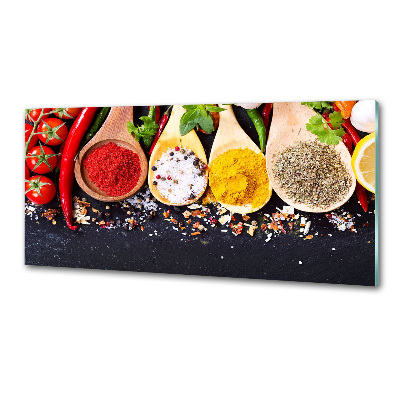 Pannello paraschizzi cucina con decorazione a tema miscela di spezie