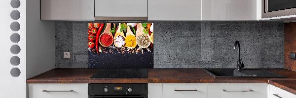 Pannello paraschizzi cucina con decorazione a tema miscela di spezie