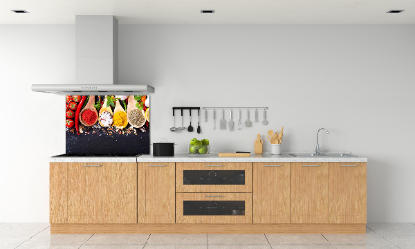 Pannello paraschizzi cucina con decorazione a tema miscela di spezie