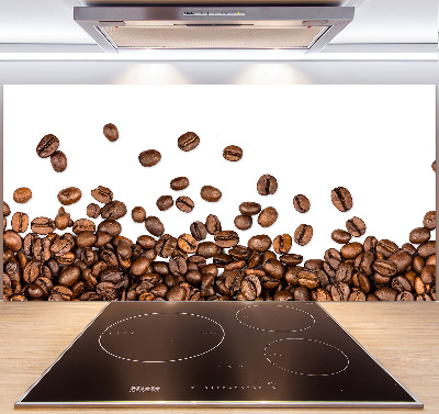 Rivestimento parete cucina con motivo a chicchi di caffè