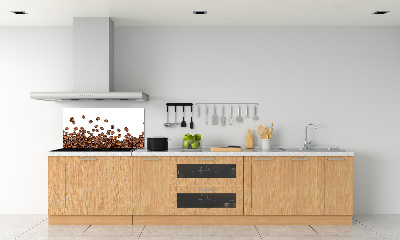 Rivestimento parete cucina con motivo a chicchi di caffè