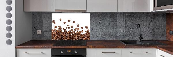 Rivestimento parete cucina con motivo a chicchi di caffè