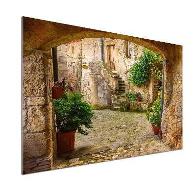 Rivestimento parete cucina con motivo Strade italiane