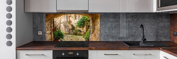 Rivestimento parete cucina con motivo Strade italiane