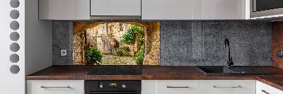 Rivestimento parete cucina con motivo Strade italiane