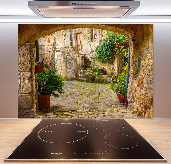 Rivestimento parete cucina con motivo Strade italiane