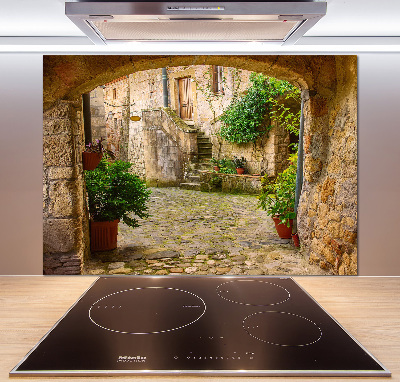 Rivestimento parete cucina con motivo Strade italiane