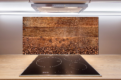 Pannello retrocucina con motivo a chicchi di caffè