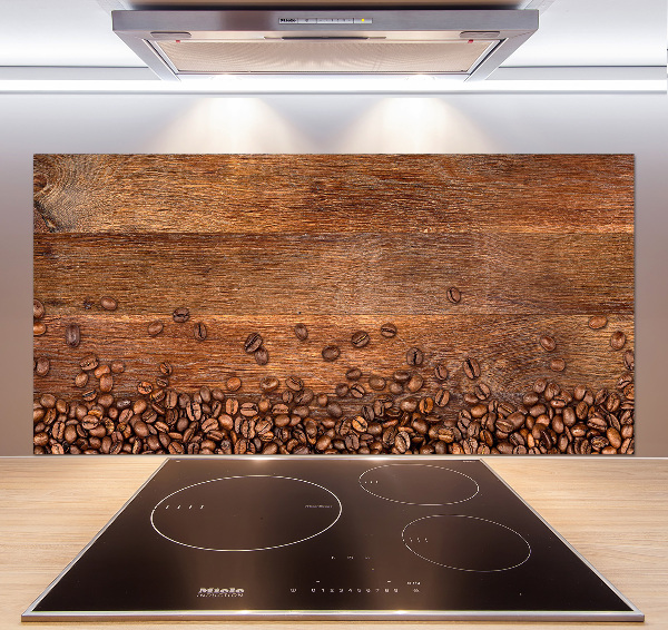 Pannello retrocucina con motivo a chicchi di caffè