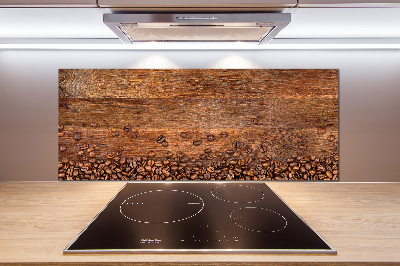 Pannello retrocucina con motivo a chicchi di caffè