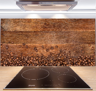 Pannello retrocucina con motivo a chicchi di caffè