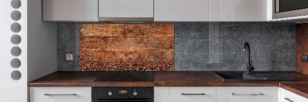 Pannello retrocucina con motivo a chicchi di caffè