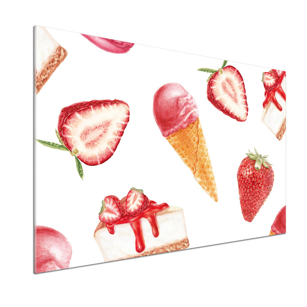 Rivestimento parete cucina con motivo Dessert