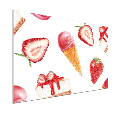 Rivestimento parete cucina con motivo Dessert