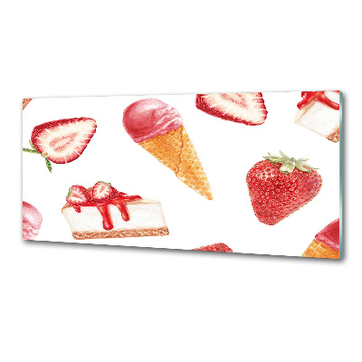 Rivestimento parete cucina con motivo Dessert