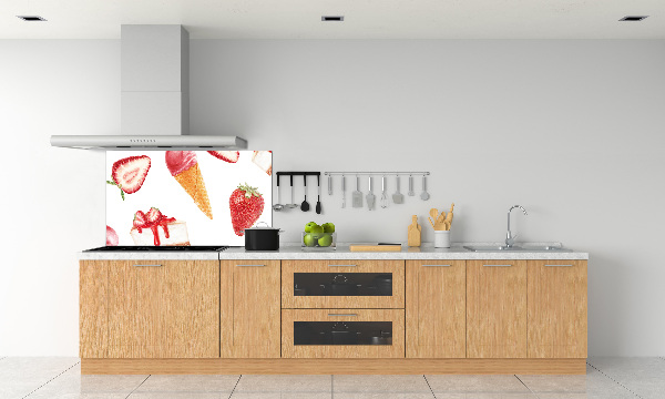 Rivestimento parete cucina con motivo Dessert