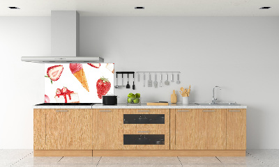 Rivestimento parete cucina con motivo Dessert