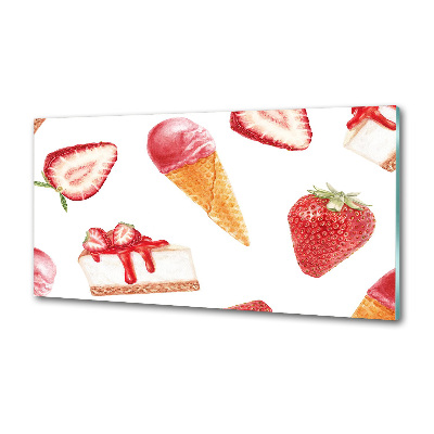 Rivestimento parete cucina con motivo Dessert