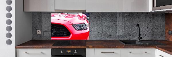 Pannello paraschizzi cucina con stampa Mustang rossa