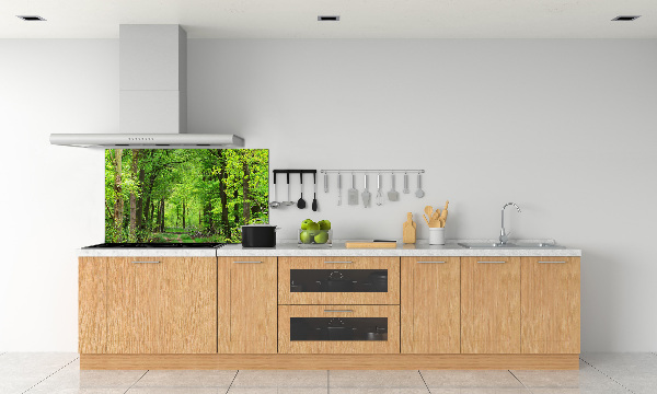 Pannello paraschizzi cucina con motivo Foresta primaverile