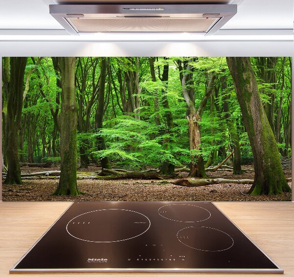 Rivestimento parete cucina con motivo Foresta olandese