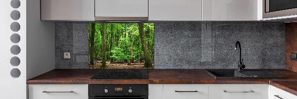 Rivestimento parete cucina con motivo Foresta olandese