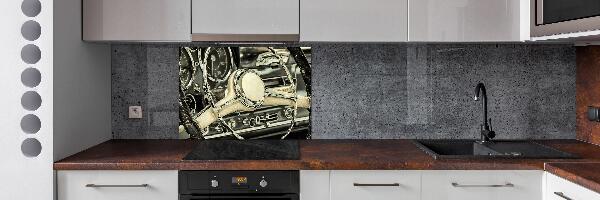 Rivestimento parete cucina con finitura Carburatore adatta per pareti della cucina