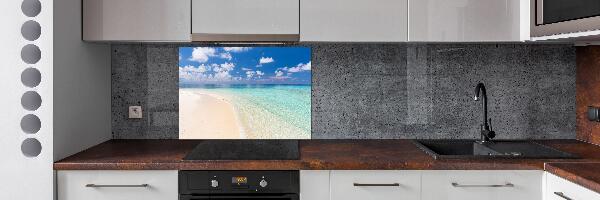 Pannello retrocucina con motivo spiaggia alle Maldive