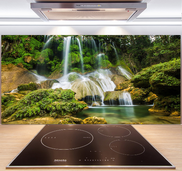 Rivestimento parete cucina con motivo a cascata