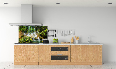 Rivestimento parete cucina con motivo a cascata