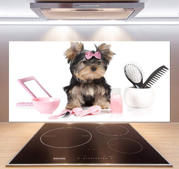 Pannello retrocucina con stampa a tema Cosmetici dello Yorkshire