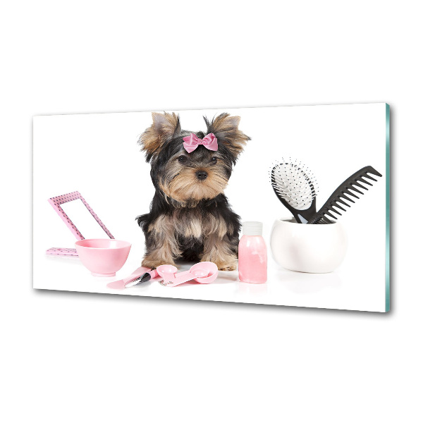 Pannello retrocucina con stampa a tema Cosmetici dello Yorkshire