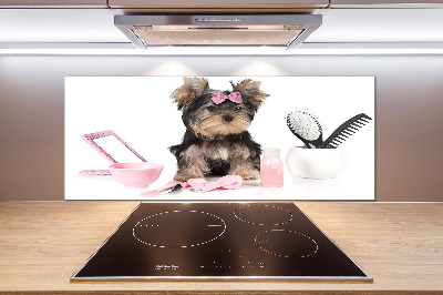 Pannello retrocucina con stampa a tema Cosmetici dello Yorkshire