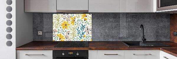 Pannello retrocucina con motivo di fiori primaverili