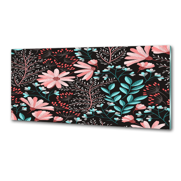 Pannello paraschizzi cucina con motivo di fiori primaverili