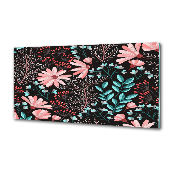 Pannello paraschizzi cucina con motivo di fiori primaverili