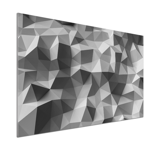 Pannello retrocucina con motivo a triangoli astratti