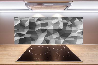 Pannello retrocucina con motivo a triangoli astratti