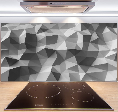 Pannello retrocucina con motivo a triangoli astratti
