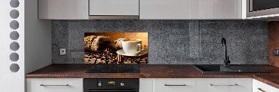 Rivestimento parete cucina con motivo 'Caffè e spezie'