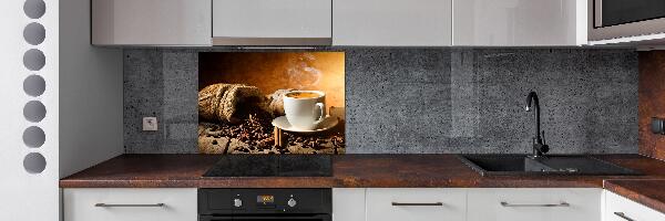 Rivestimento parete cucina con motivo 'Caffè e spezie'