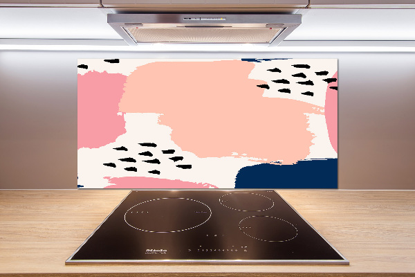 Pannello paraschizzi cucina con motivo astratto per protezione parete