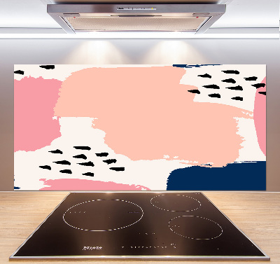 Pannello paraschizzi cucina con motivo astratto per protezione parete