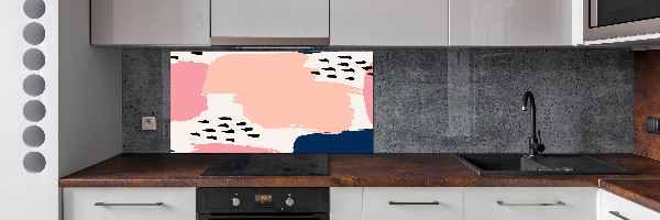 Pannello paraschizzi cucina con motivo astratto per protezione parete